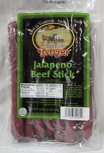 Troyer Jalapeno Beef Sticks