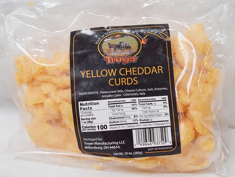 Yellow Cheddar Cheese Curds - 10 oz