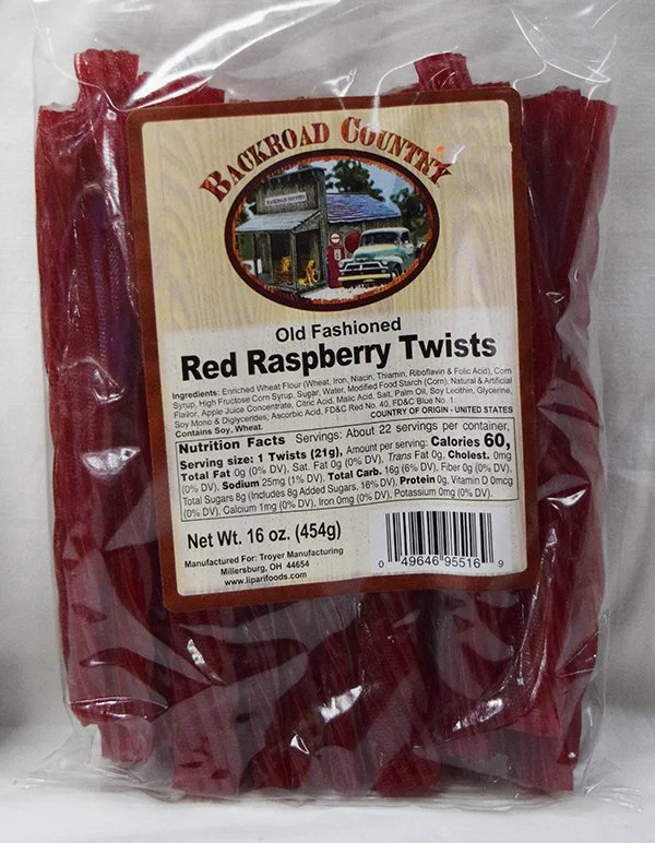 Back Country Old Fashioned Red Raspberry Twists - 16 oz
