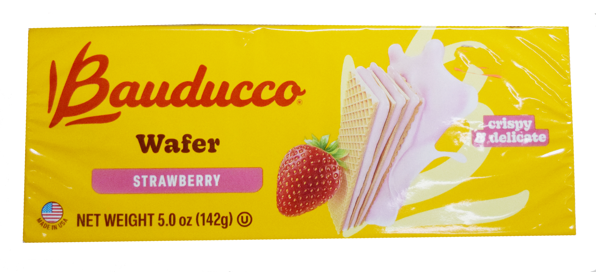 Bauducco Strawberry Wafer Cookies - 5 oz