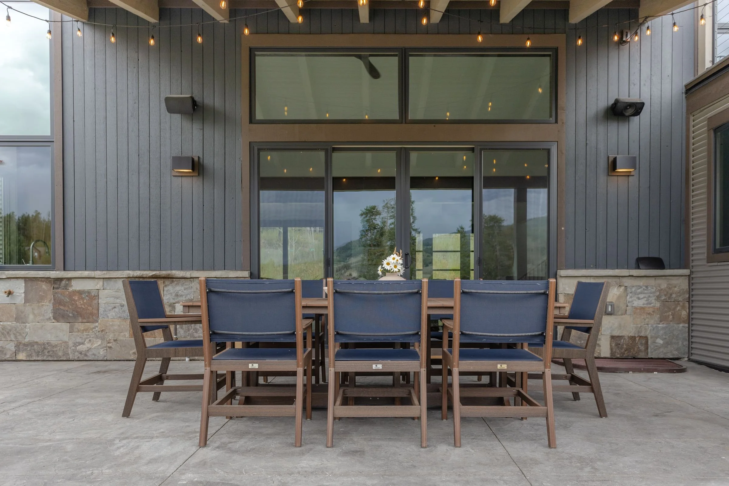 Mayhew Sling Dining Chairs in Brazilian Walnut with Navy Sling.jpg