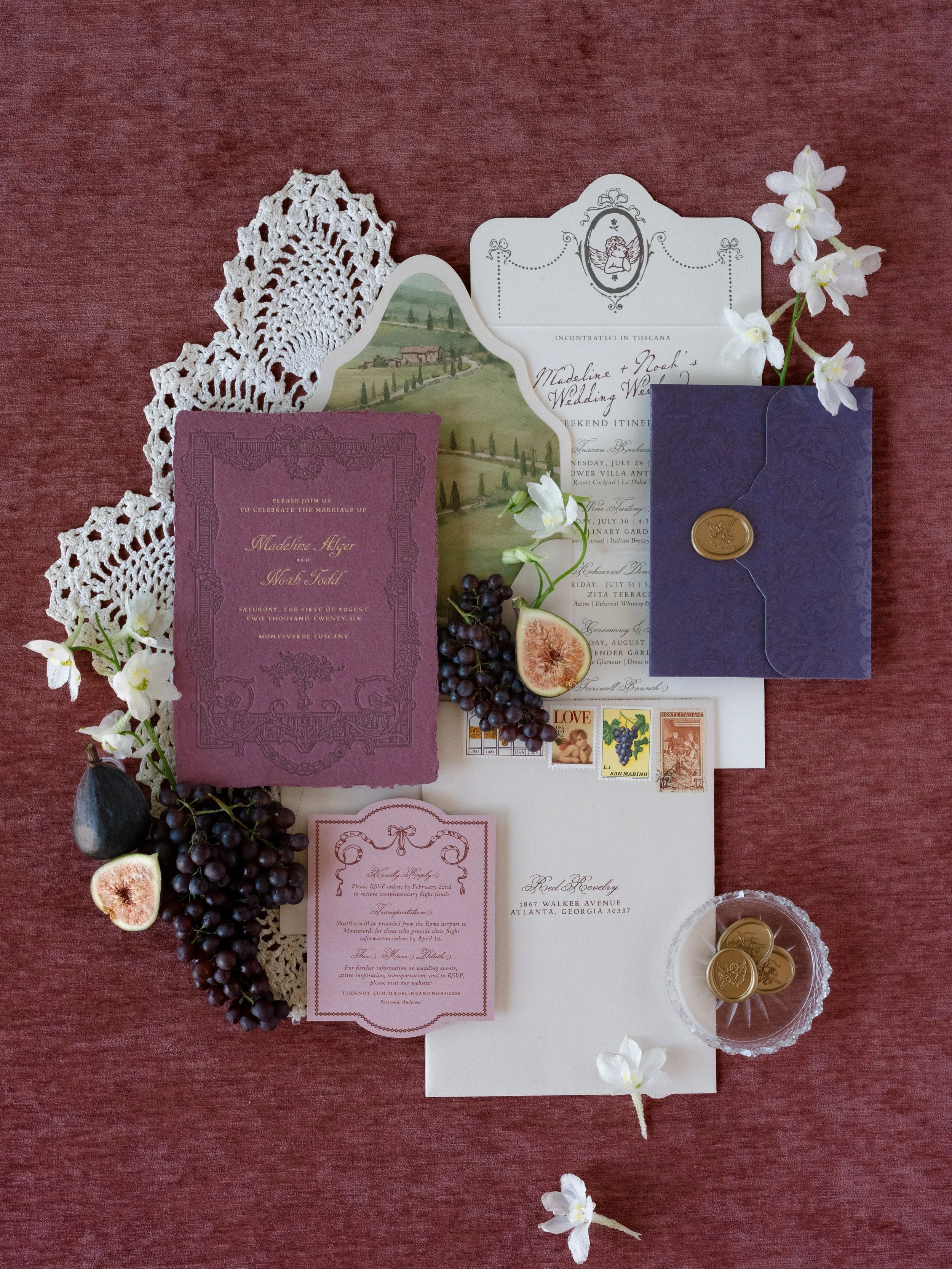 Be right back - Booking a flight to Tuscany ✈️ How do I even begin to share the all the beautiful details that went into this suite for M+N? We wanted to bring the textures and feeling of old world Tuscany to each of their guests and transport them d