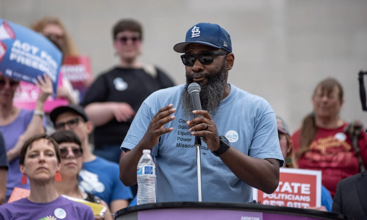 Don laughing with the mic.JPG