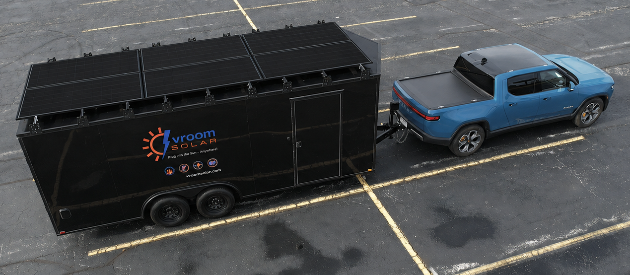 BLACK 9-Rail Vroom Rack™ for Cargo Trailers (94" Rails)