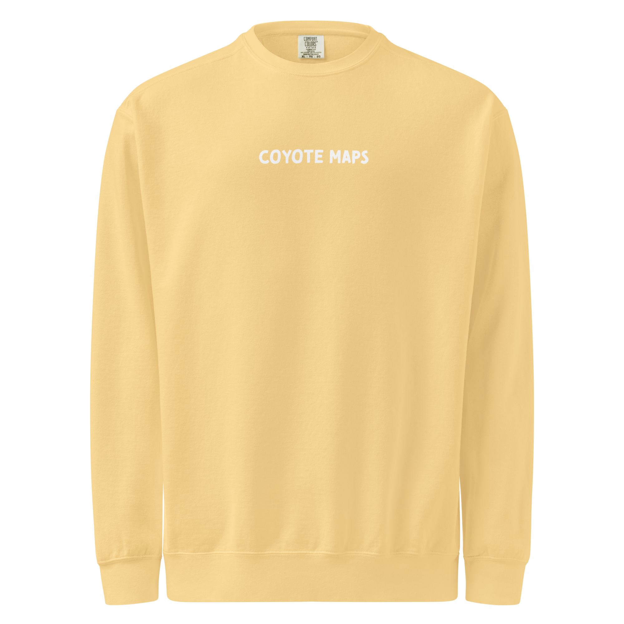 coyote maps sweatshirt