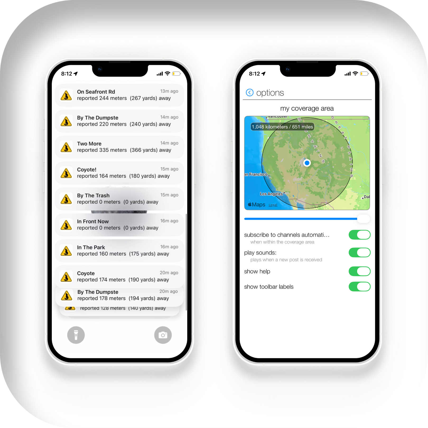 coyote notifications