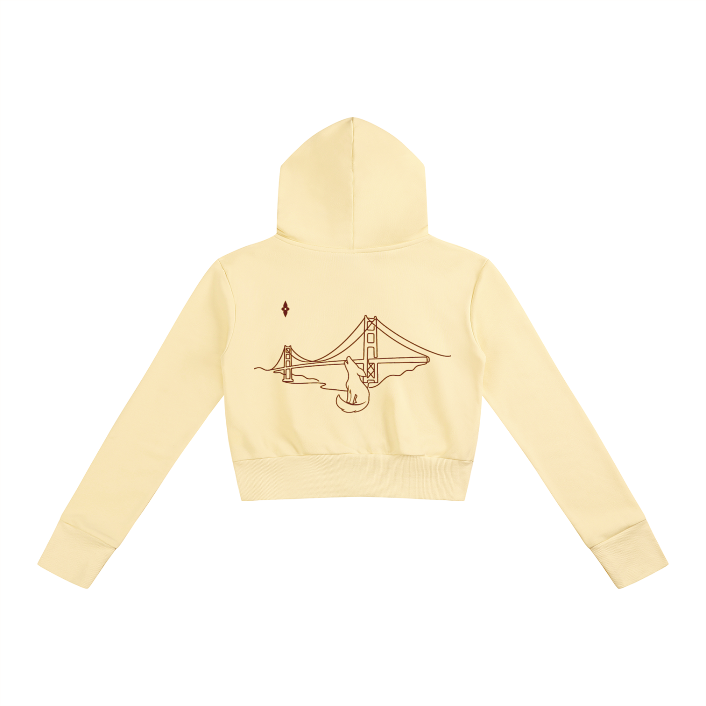Women’s Slim Crop Full Zip Hoodie