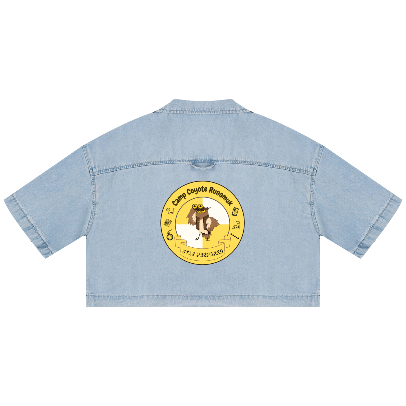 Women's Vintage Wash Boxy Cropped Shirt