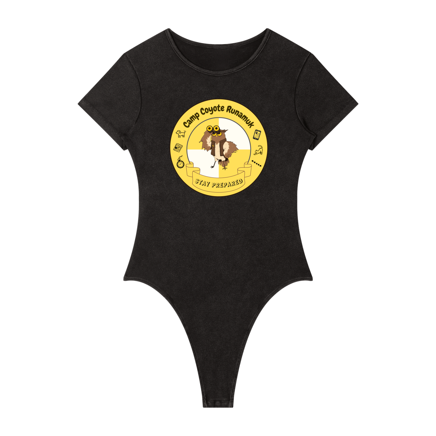 Women's Mineral Wash Crewneck Bodysuit