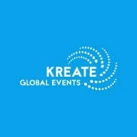 Kreate Global Events logo on a blue background