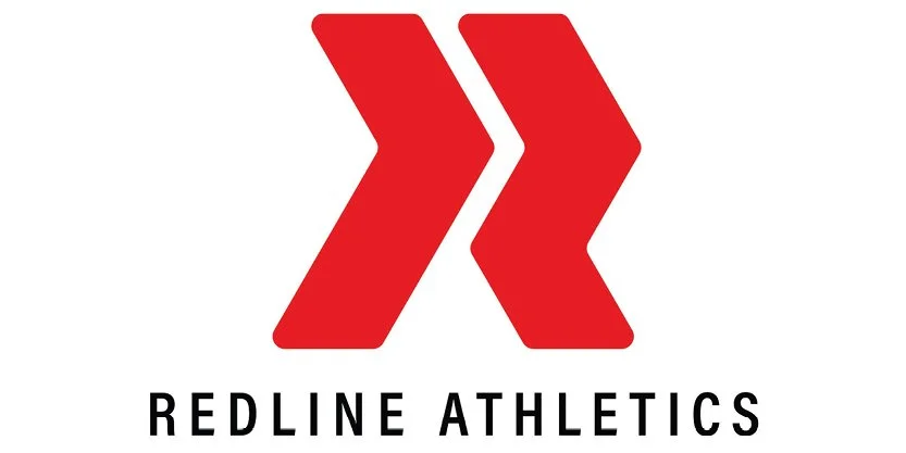 Redline Athletics logo with two red arrows pointing to the right above the text 'Redline Athletics'.