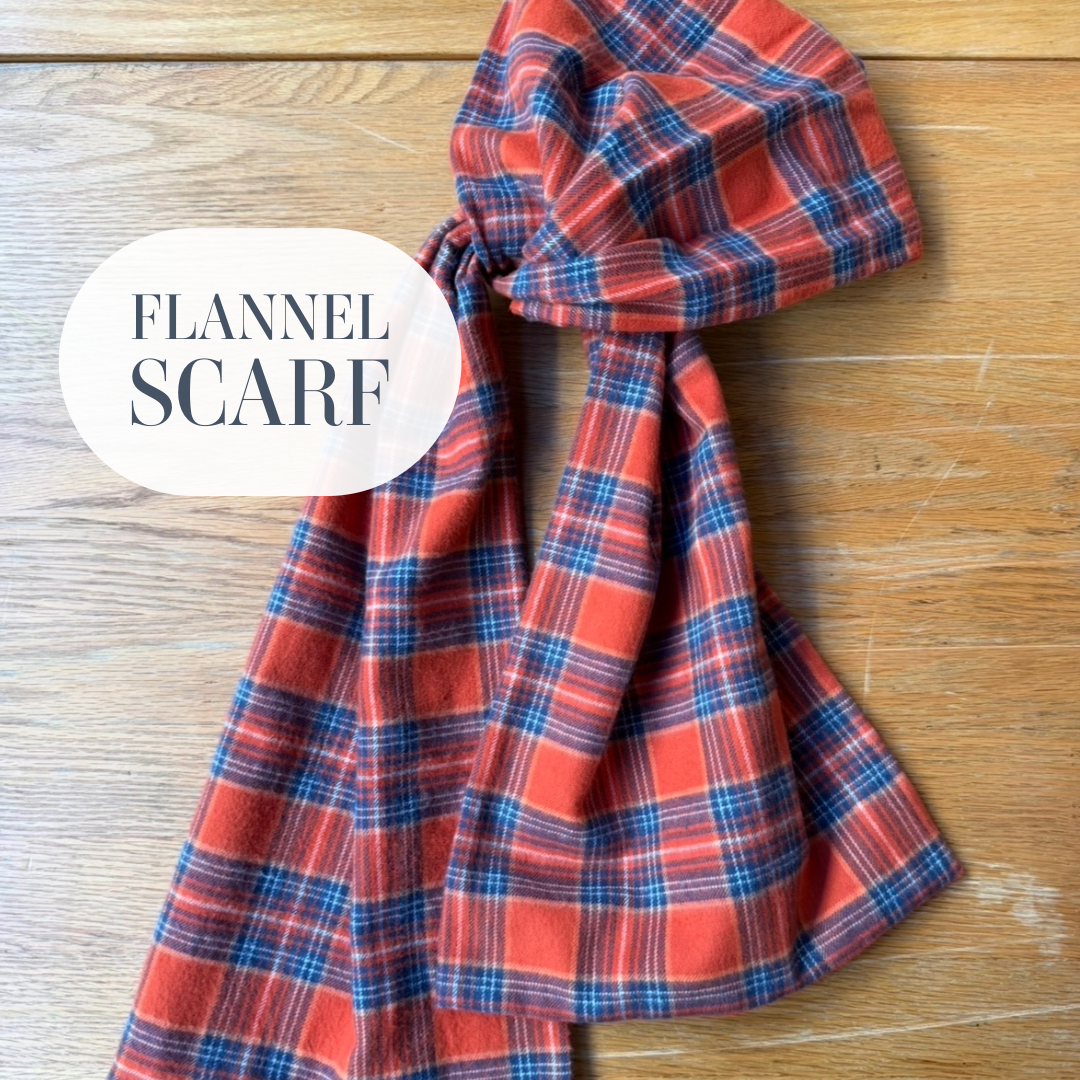 In this 40 minute beginner class students will make a cozy flannel scarf. Skills learned include pivoting, and straight stitching.