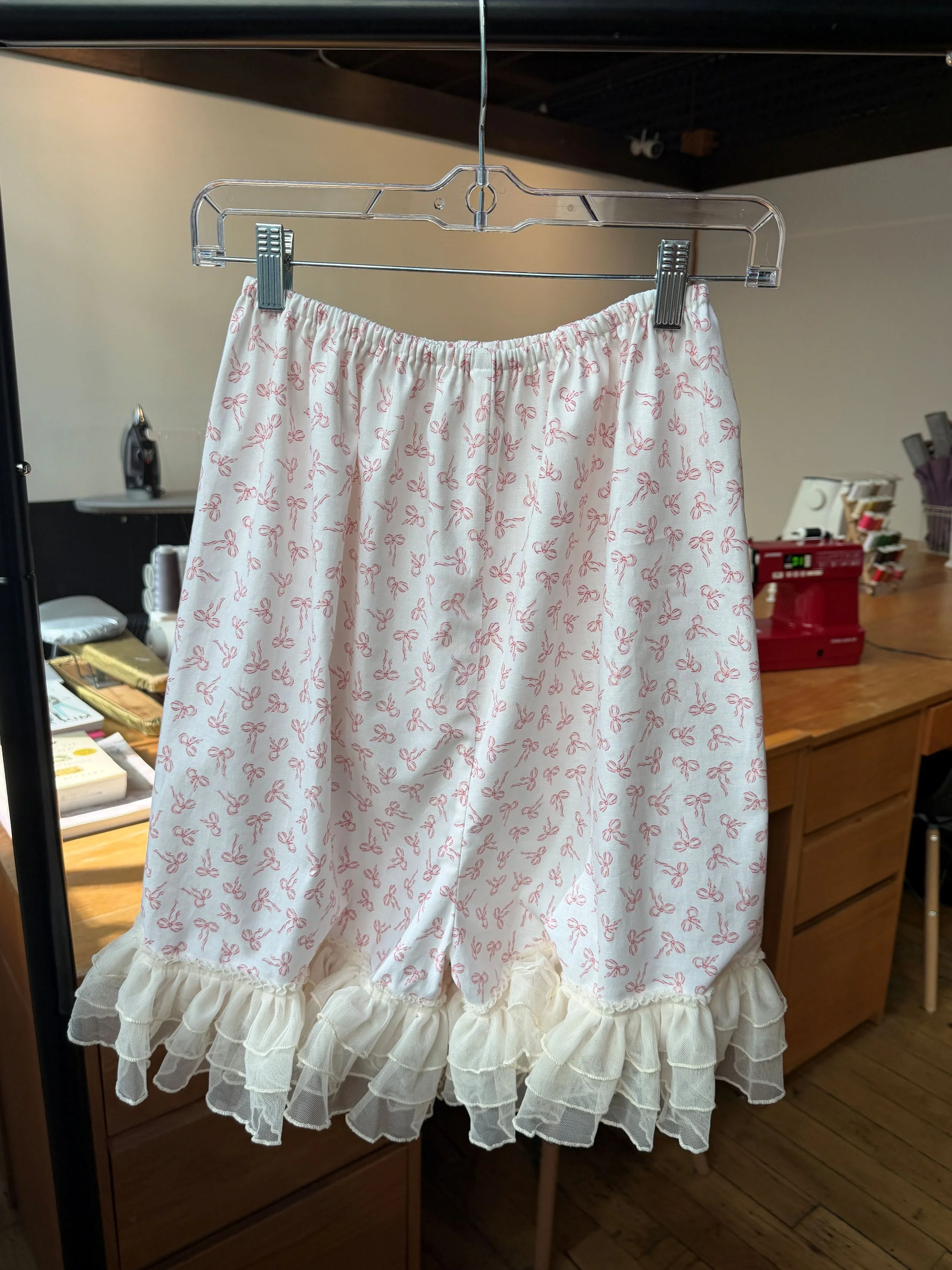 Part of our Lolita Series, in this 2.5 hour beginner sewing class, students will learn basic sewing skills, including hems and gathering techniques, and leave with a finished Lolita style bloomers! Make it completely your own with our selection of fa