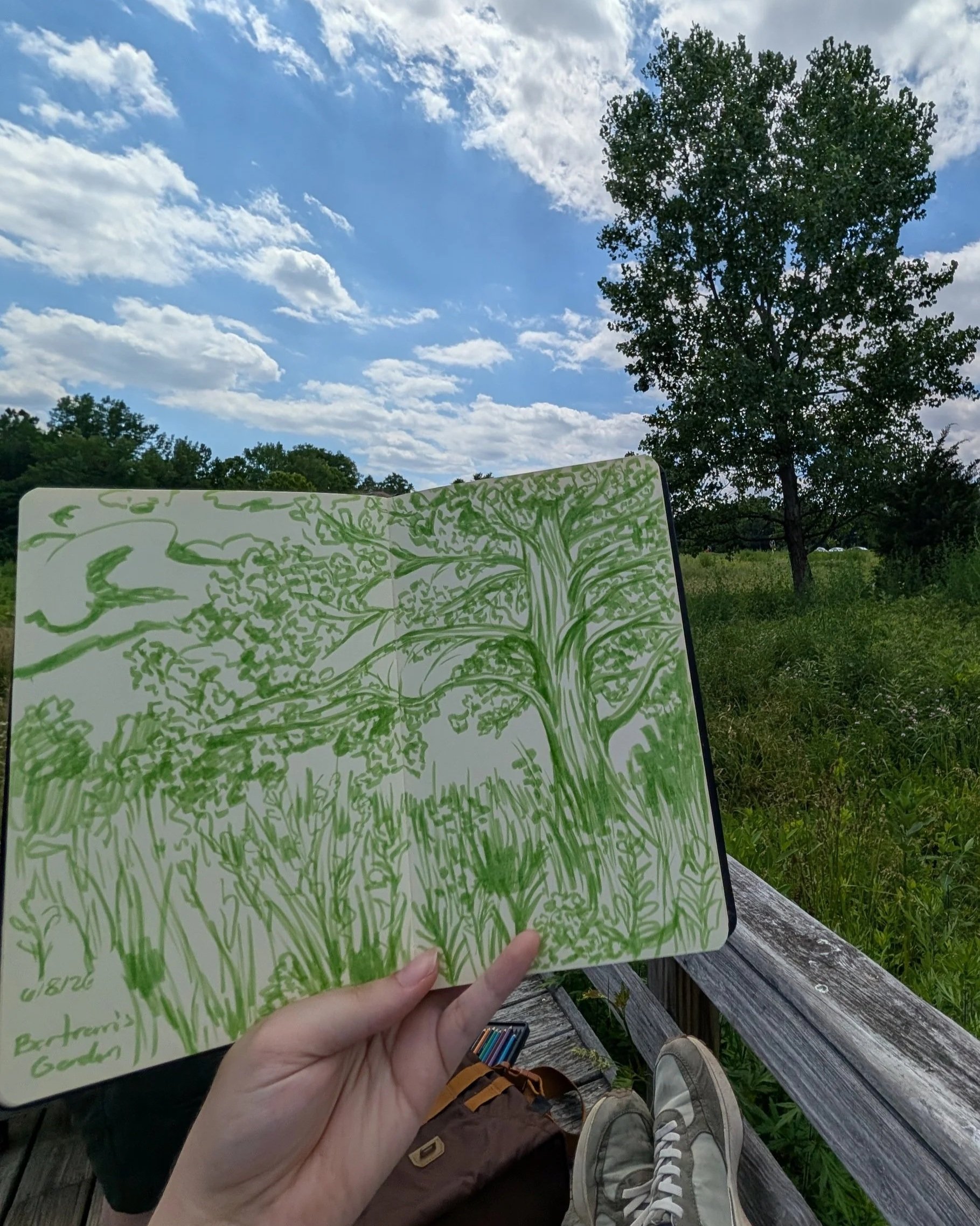Bartram's Garden Sketchbook 6/8/26