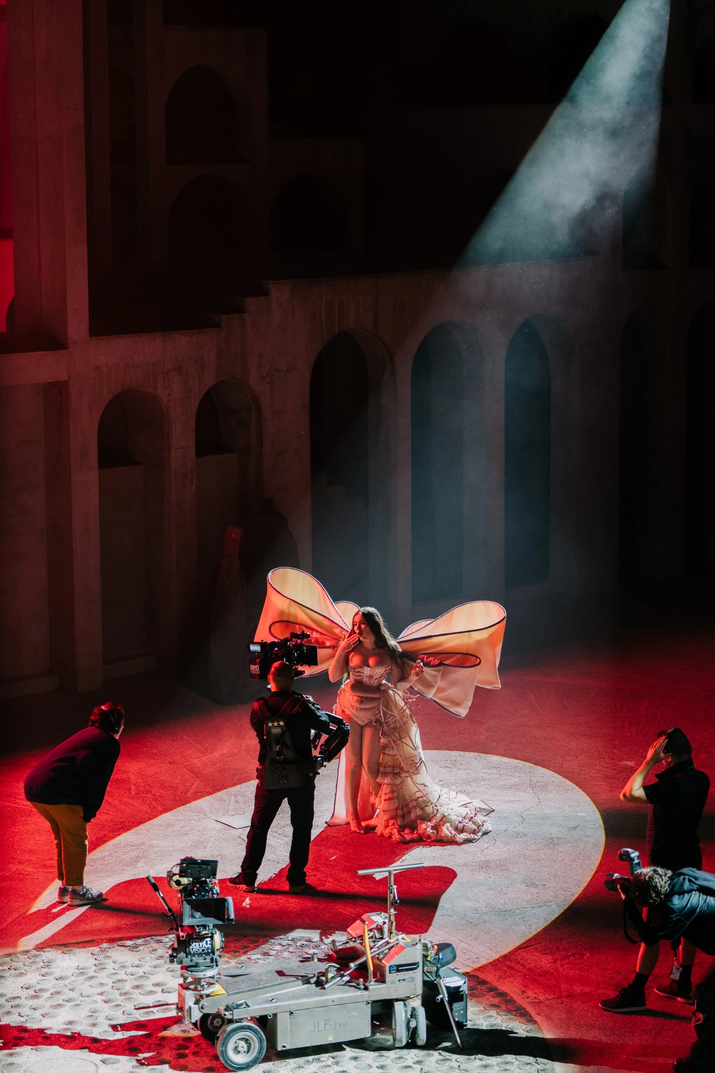 Behind the scenes of the Victoria's Secret: The Tour '23 fashion event on Prime Video. 