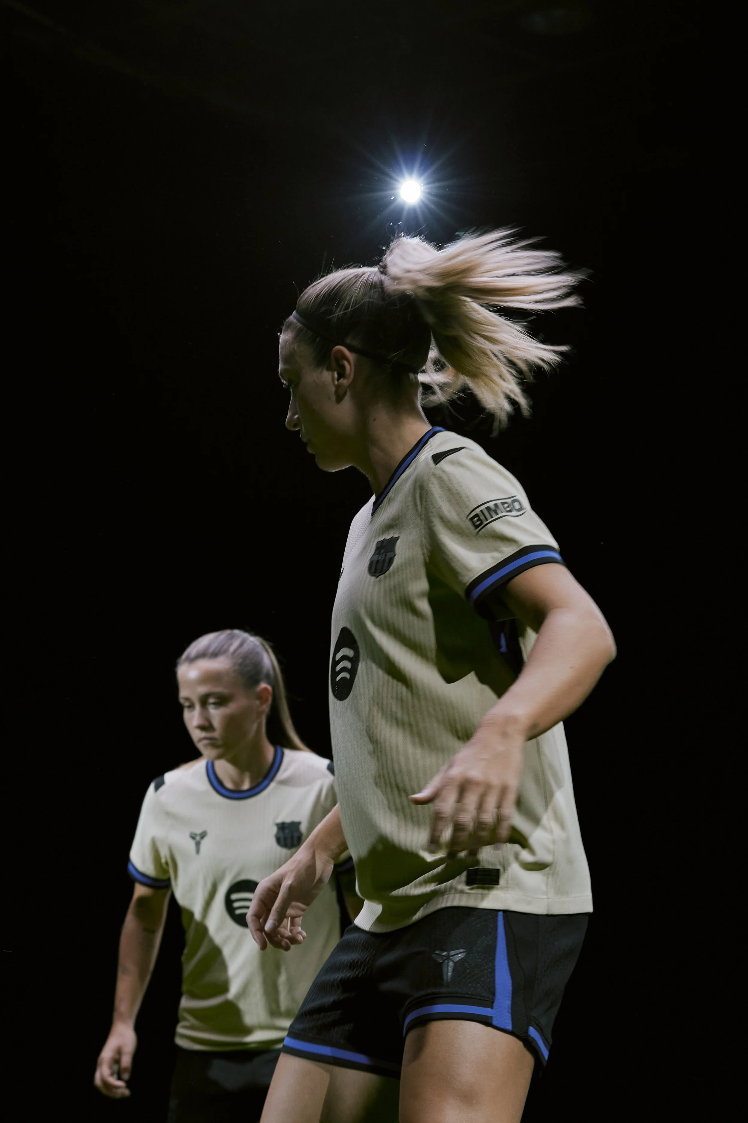 Behind the scenes of Alexia Putellas on set for the Nike Kobe collaboration campaign.