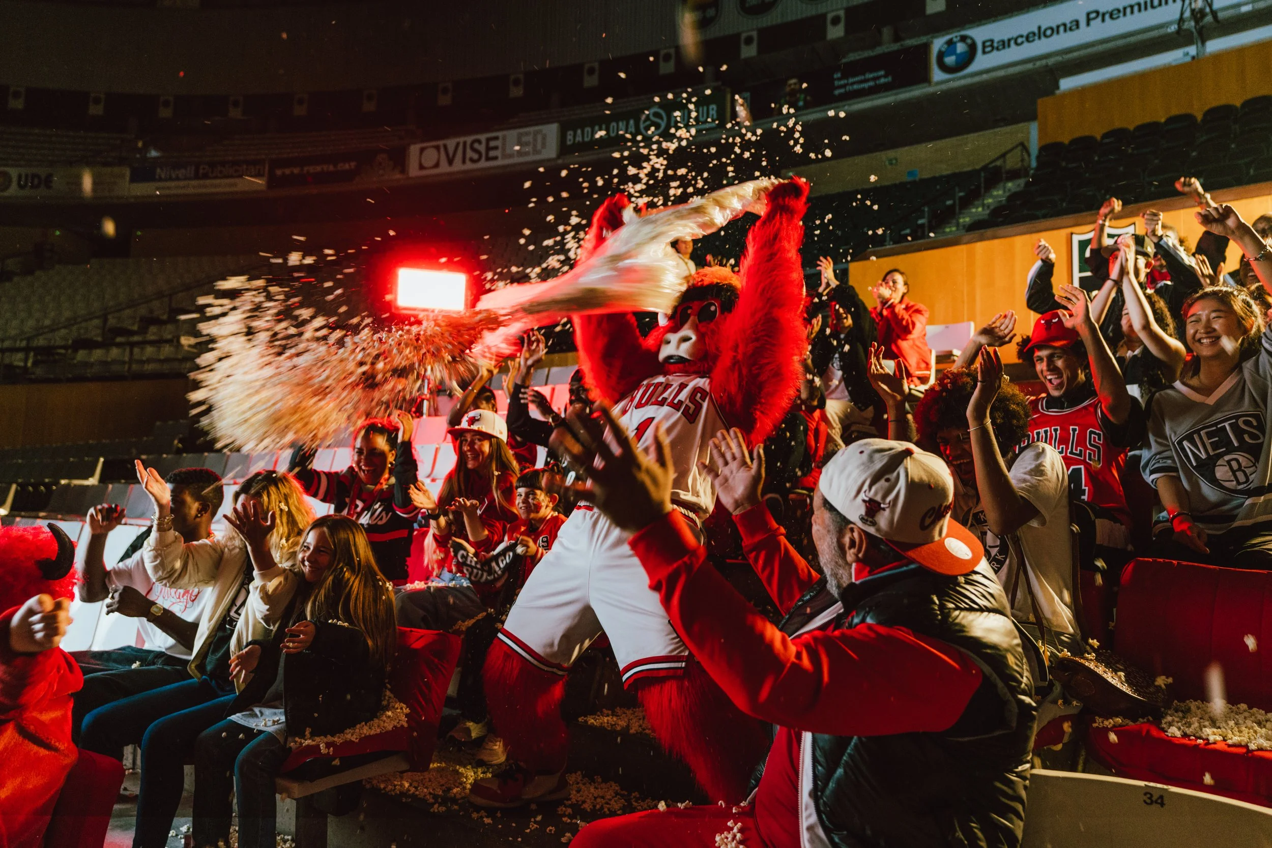 Behind the scenes filming of the American Express commercial