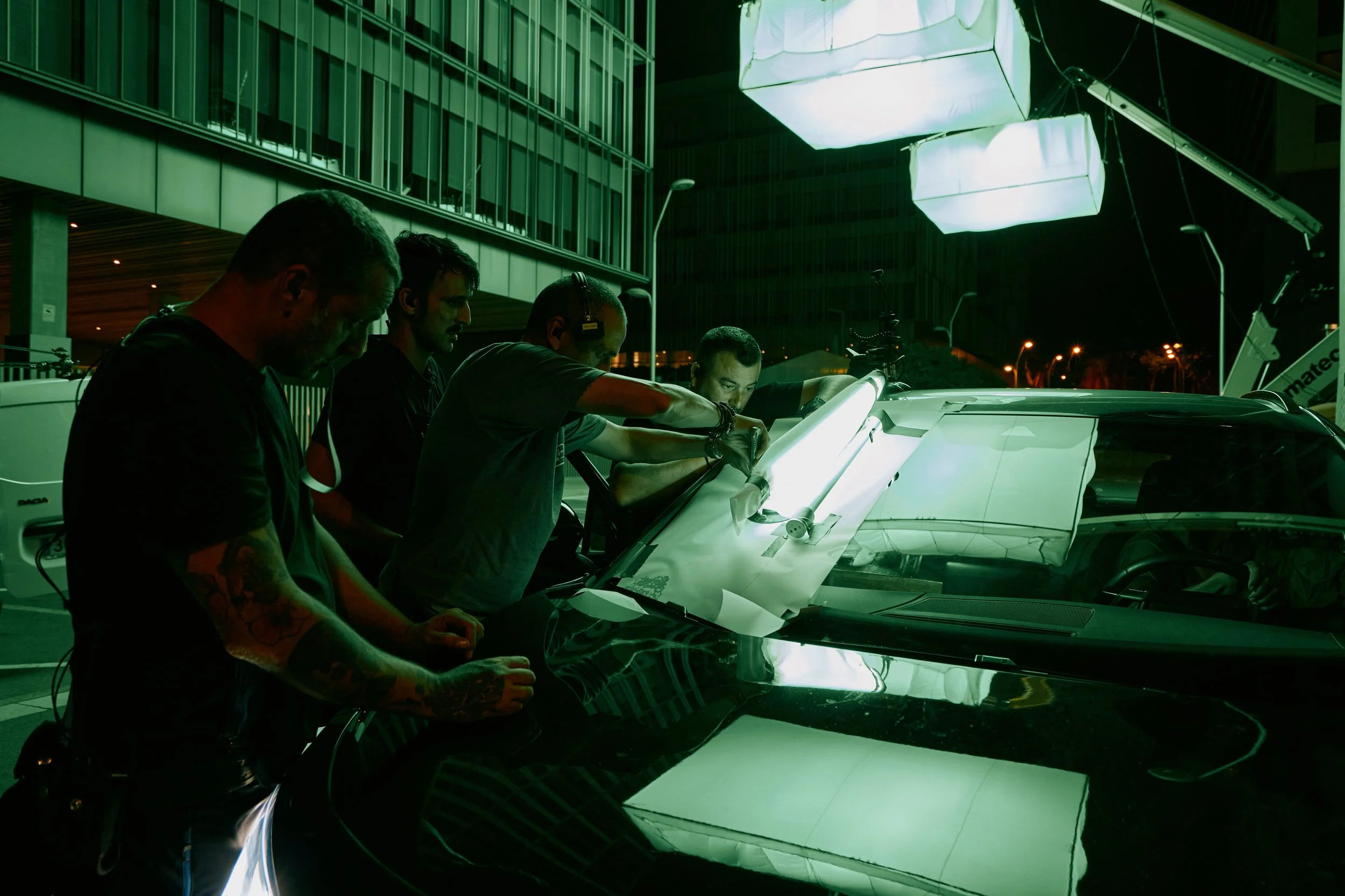 Behind the scene photos of Bosch Mobility campaign