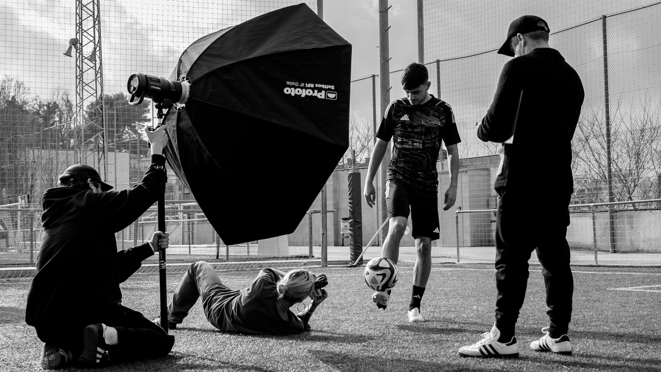 Behind the scenes of Pedri González's Adidas campaign.