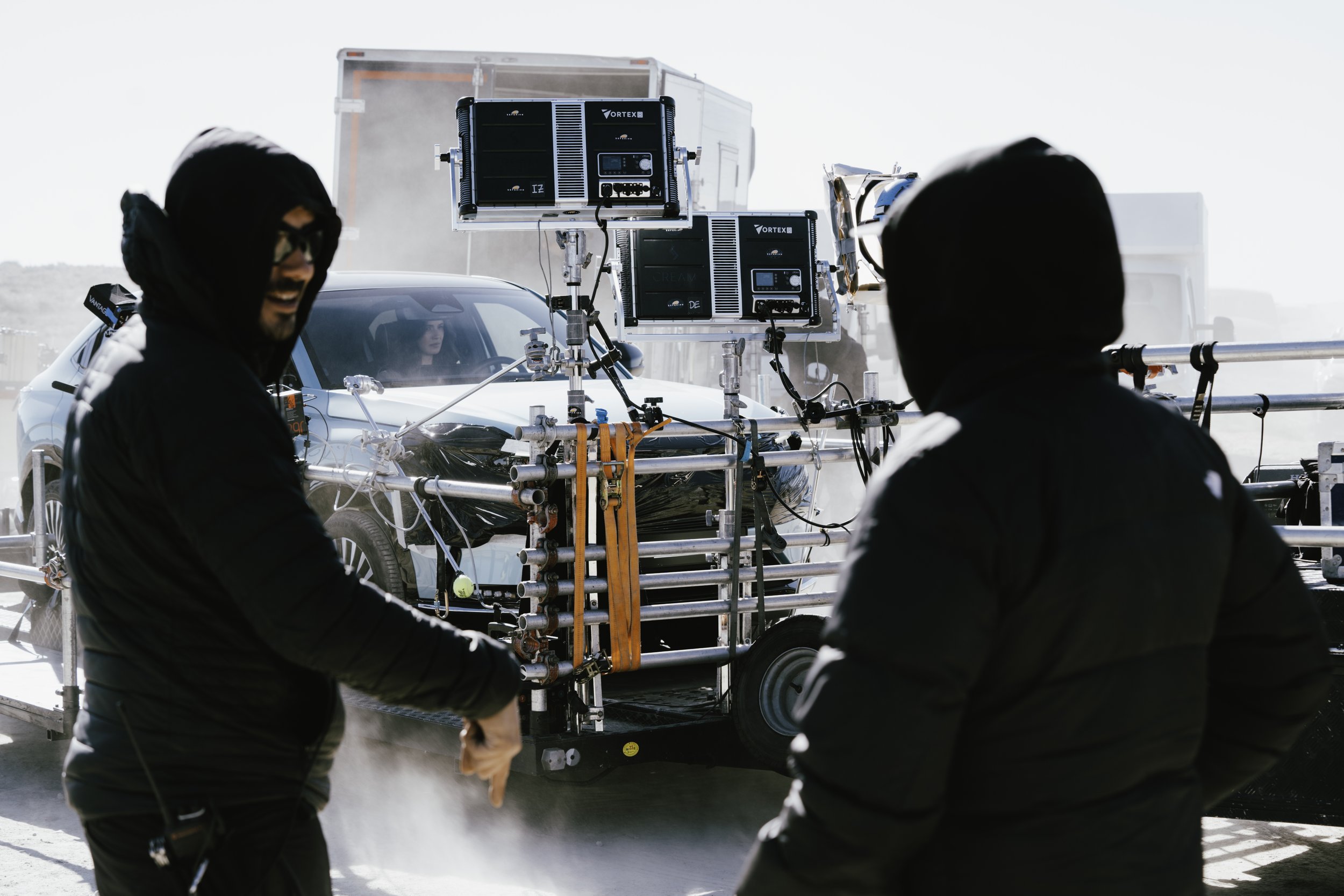 Behind the scenes photos of Hoda campaign