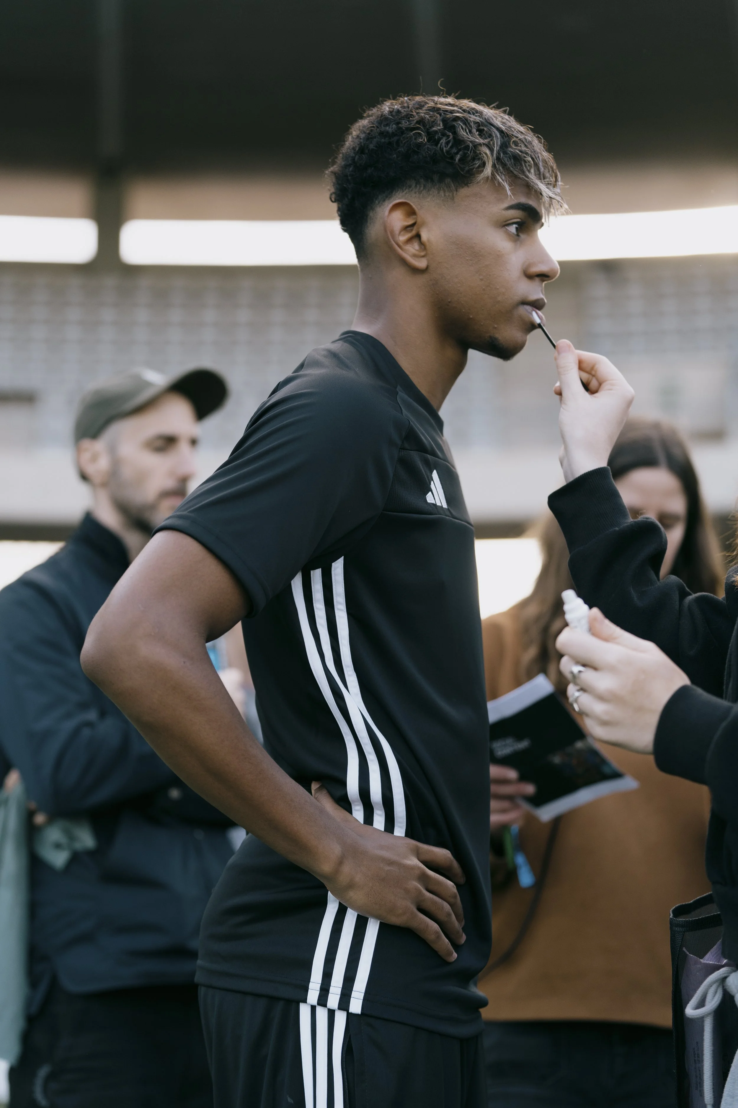 Behind the scenes on the set of Lamine Yamal's 'Pause is Power' campaign for Powerade