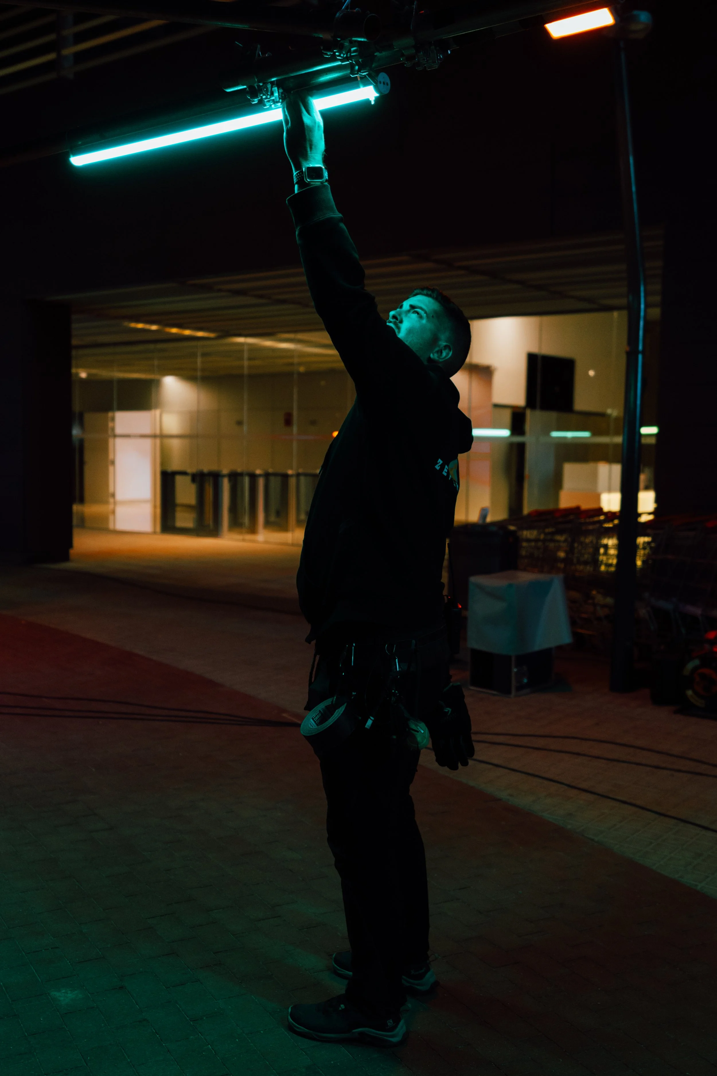 Behind the scenes set of the bet365 campaign, filmed in Barcelona.