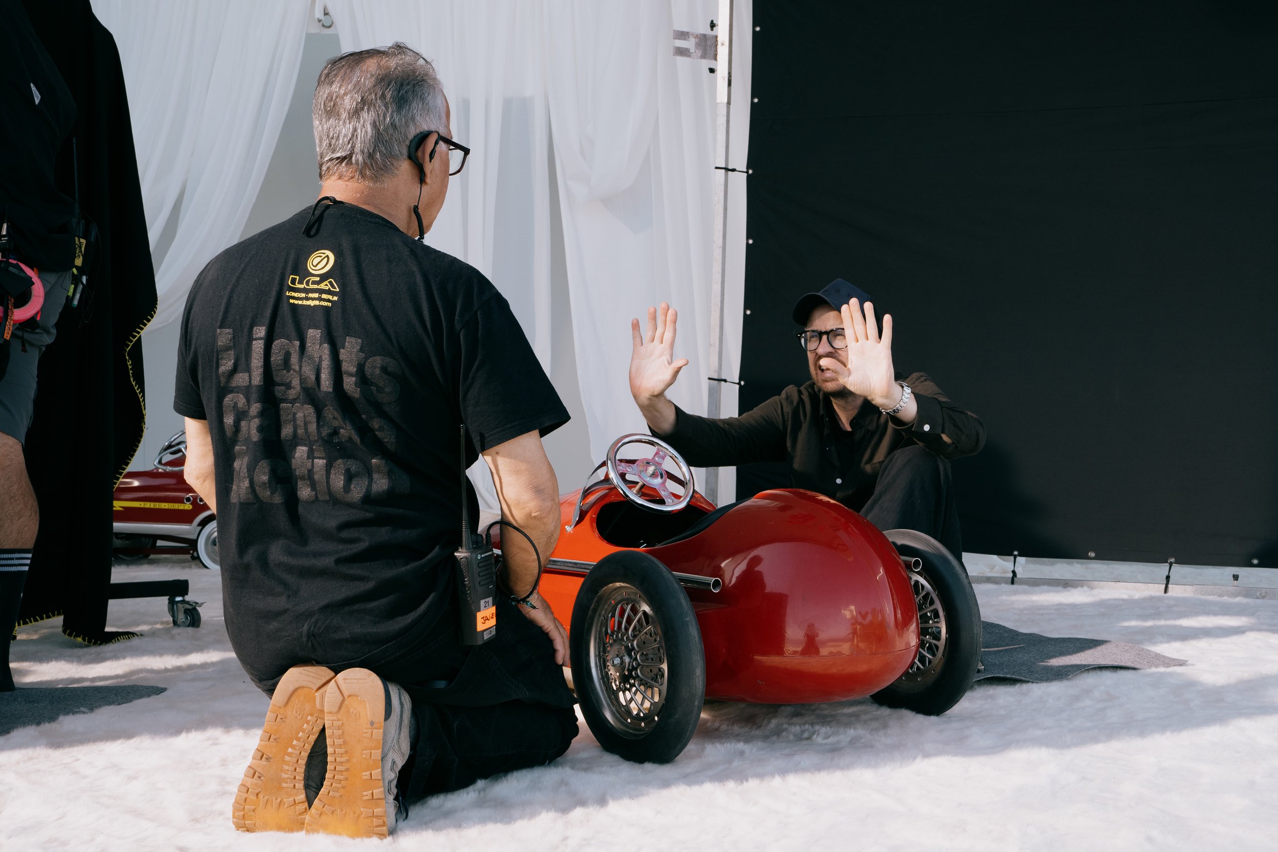 Behind the scene photos of Tubi campaign