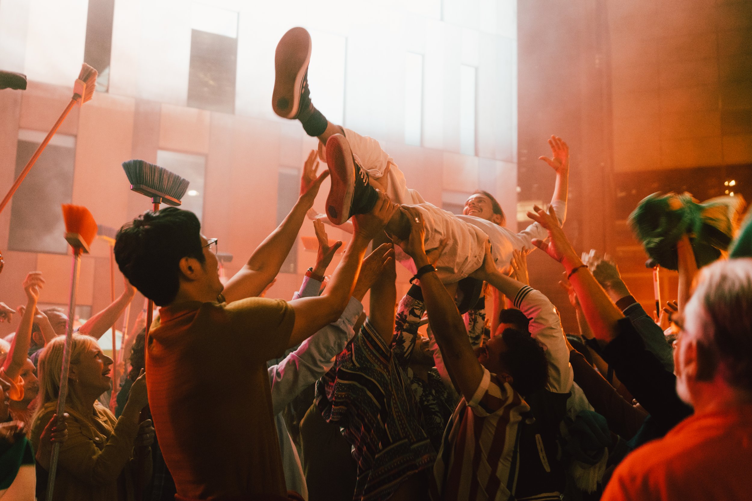 Behind the scenes set of the bet365 campaign, filmed in Barcelona.