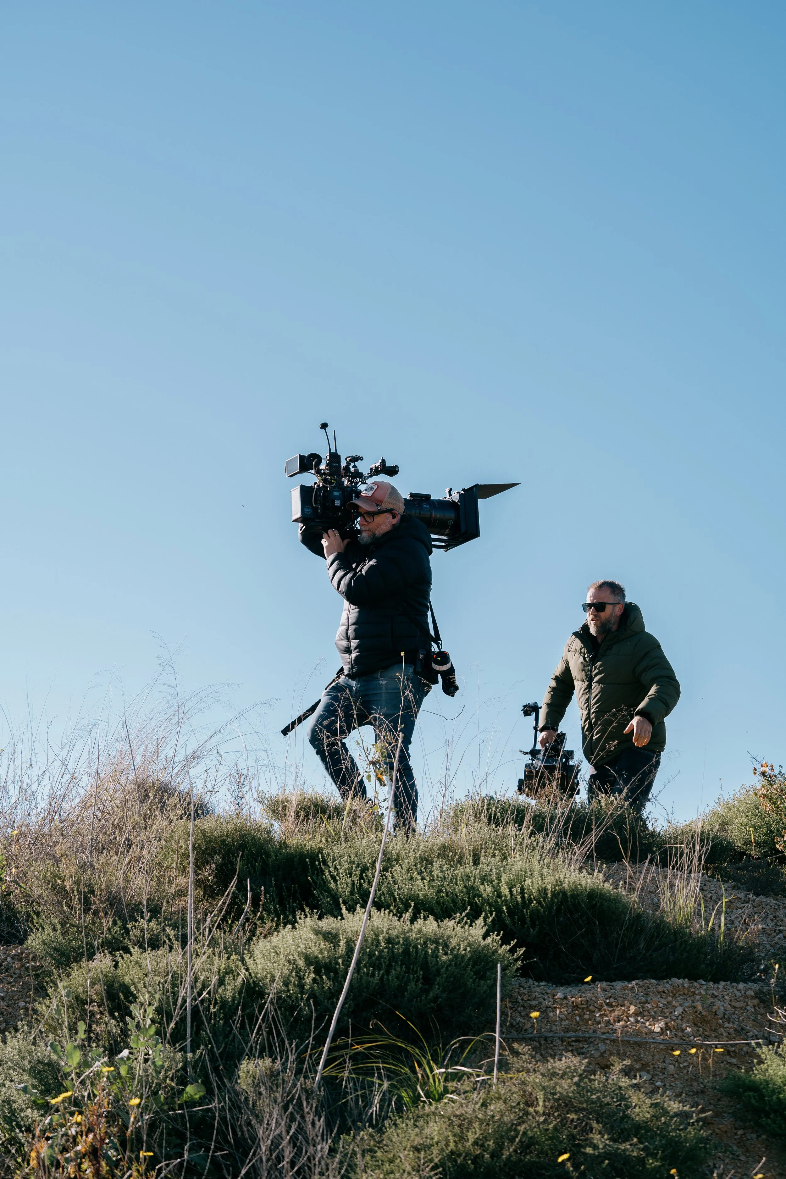 Behind the scene photos of Enterprise 'HERE FOR IT' global brand campaign