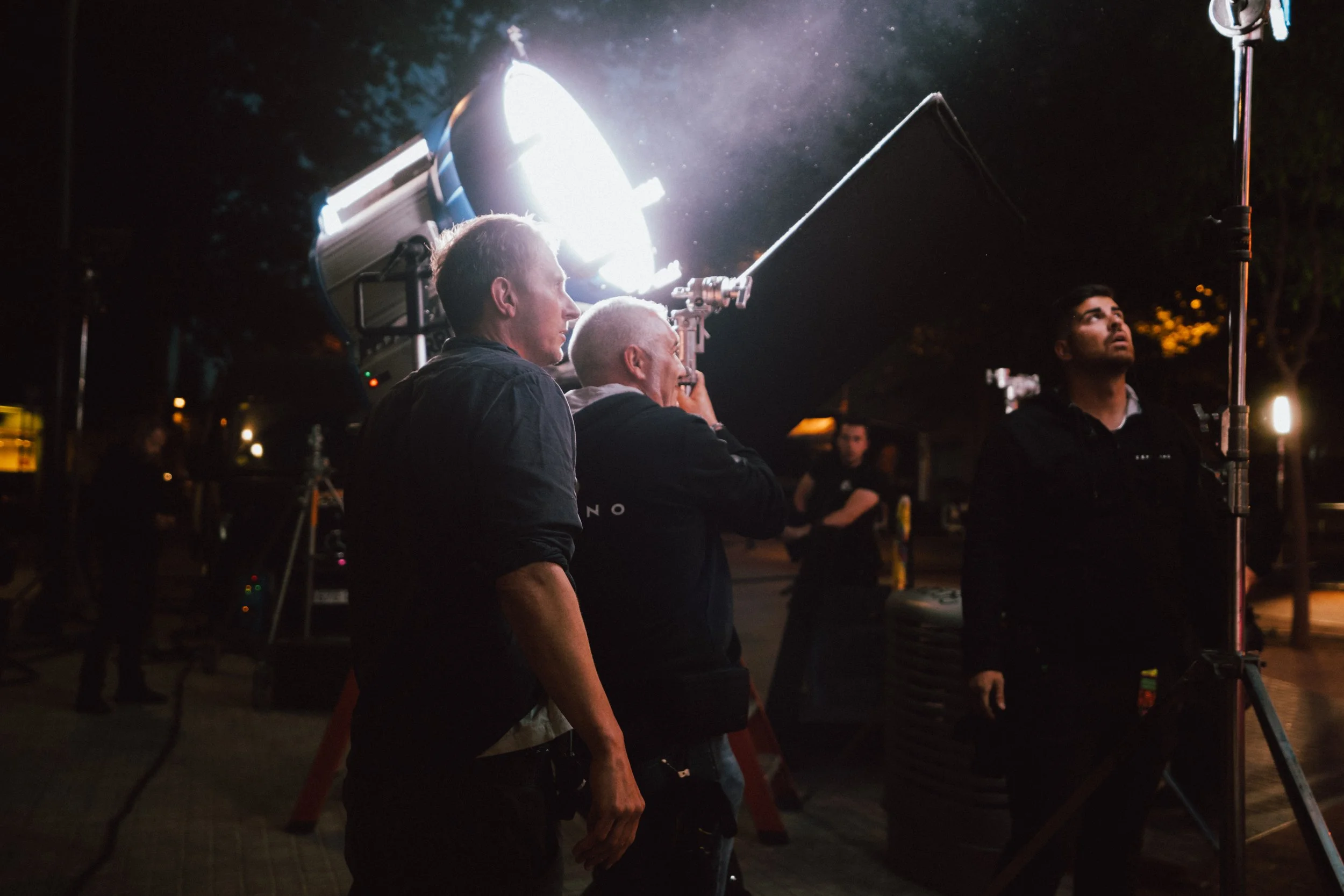 Behind the scenes set of the bet365 campaign, filmed in Barcelona.