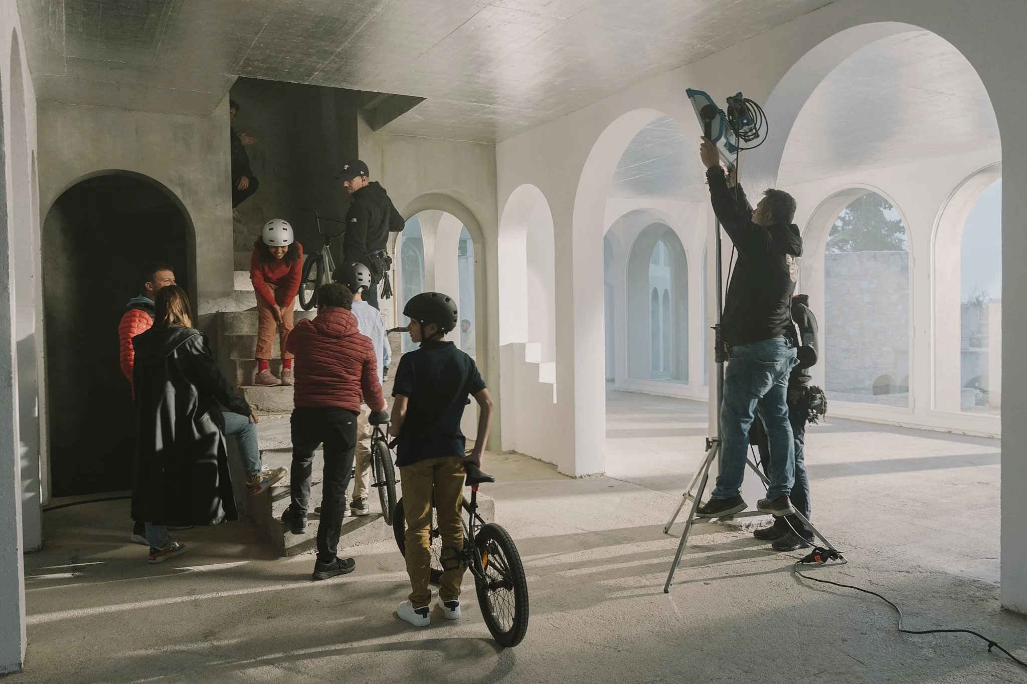 Behind the scene photos of Rinvoq campaign