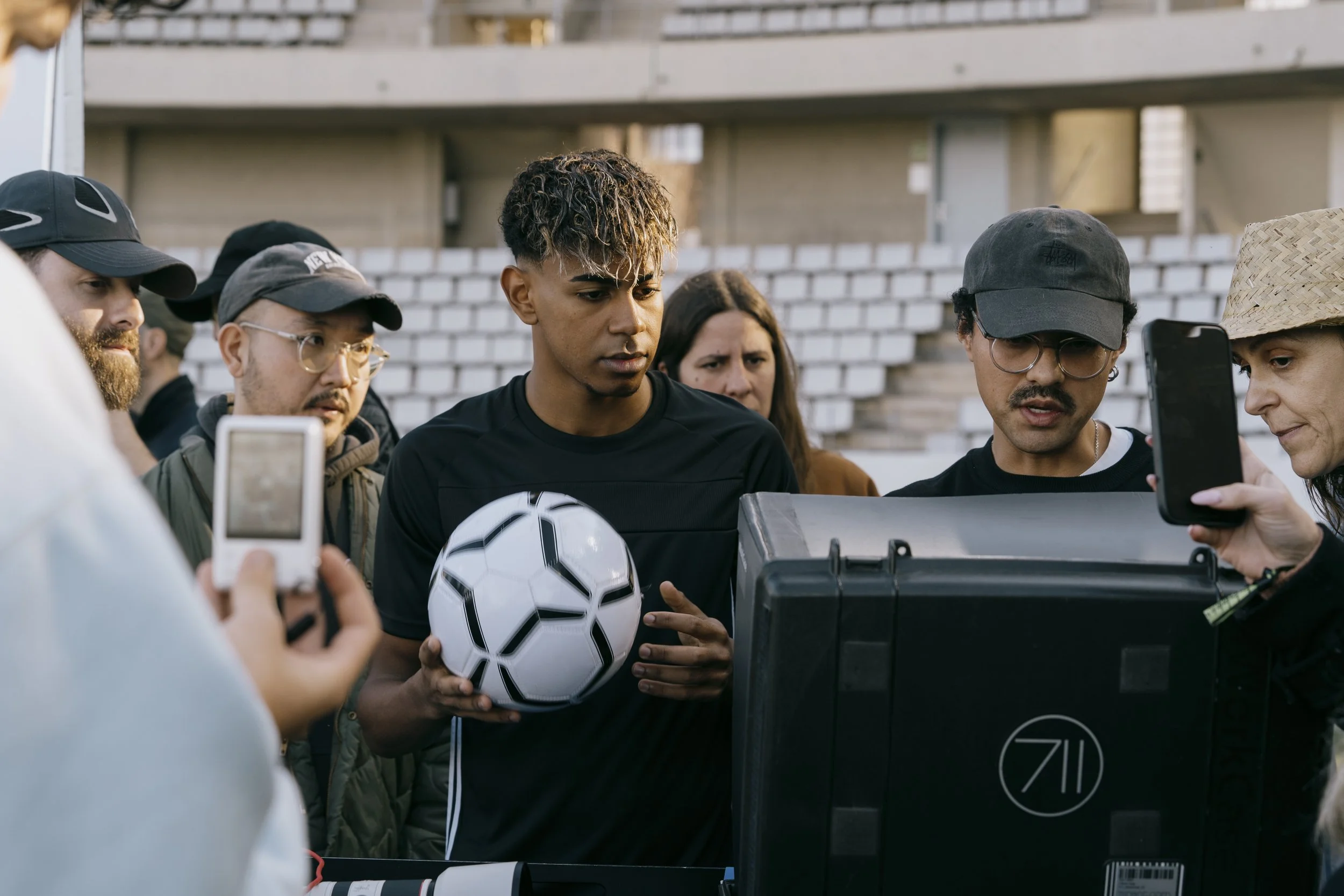 Behind the scenes on the set of Lamine Yamal's 'Pause is Power' campaign for Powerade