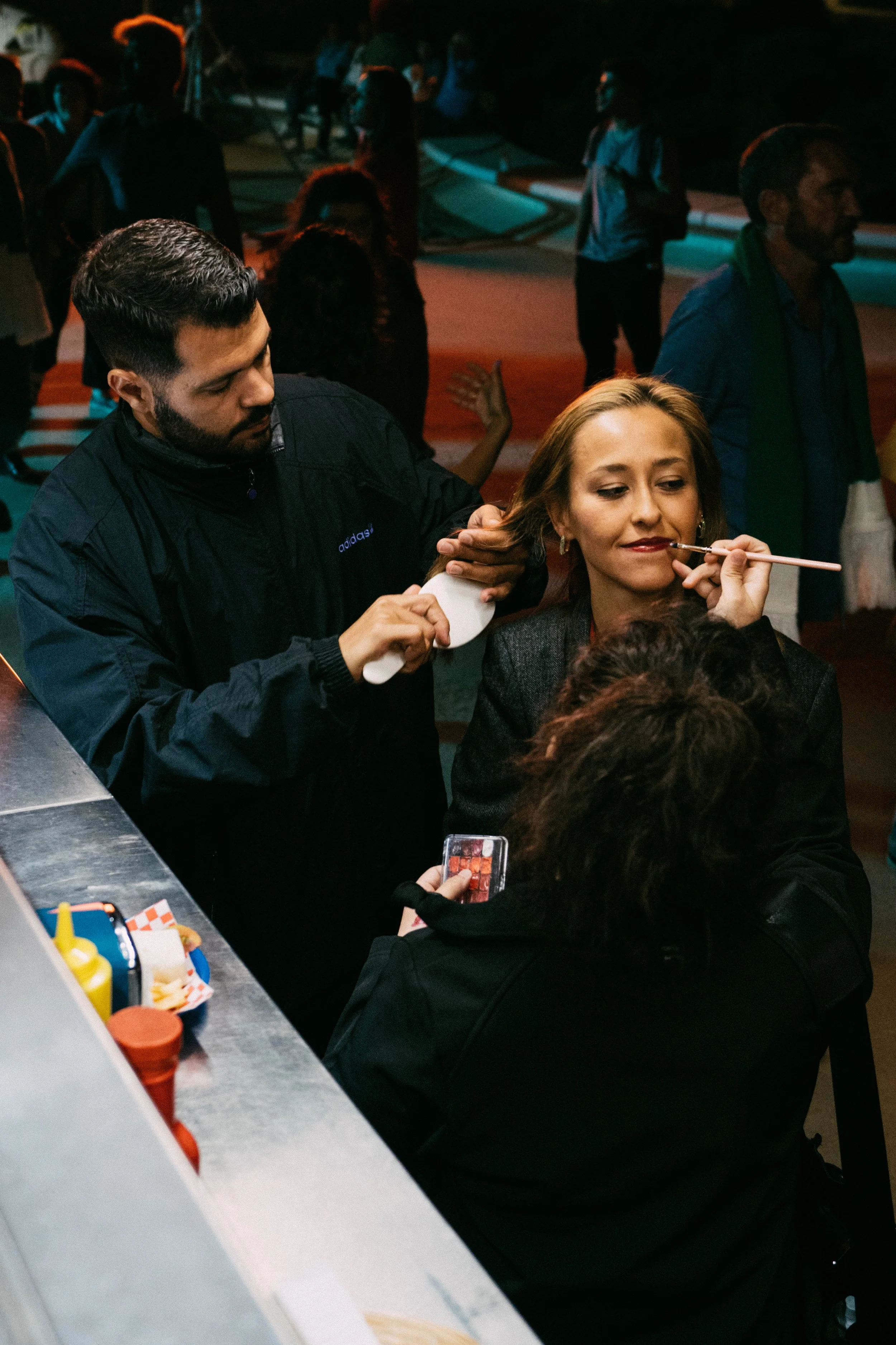 Behind the scenes set of the bet365 campaign, filmed in Barcelona.