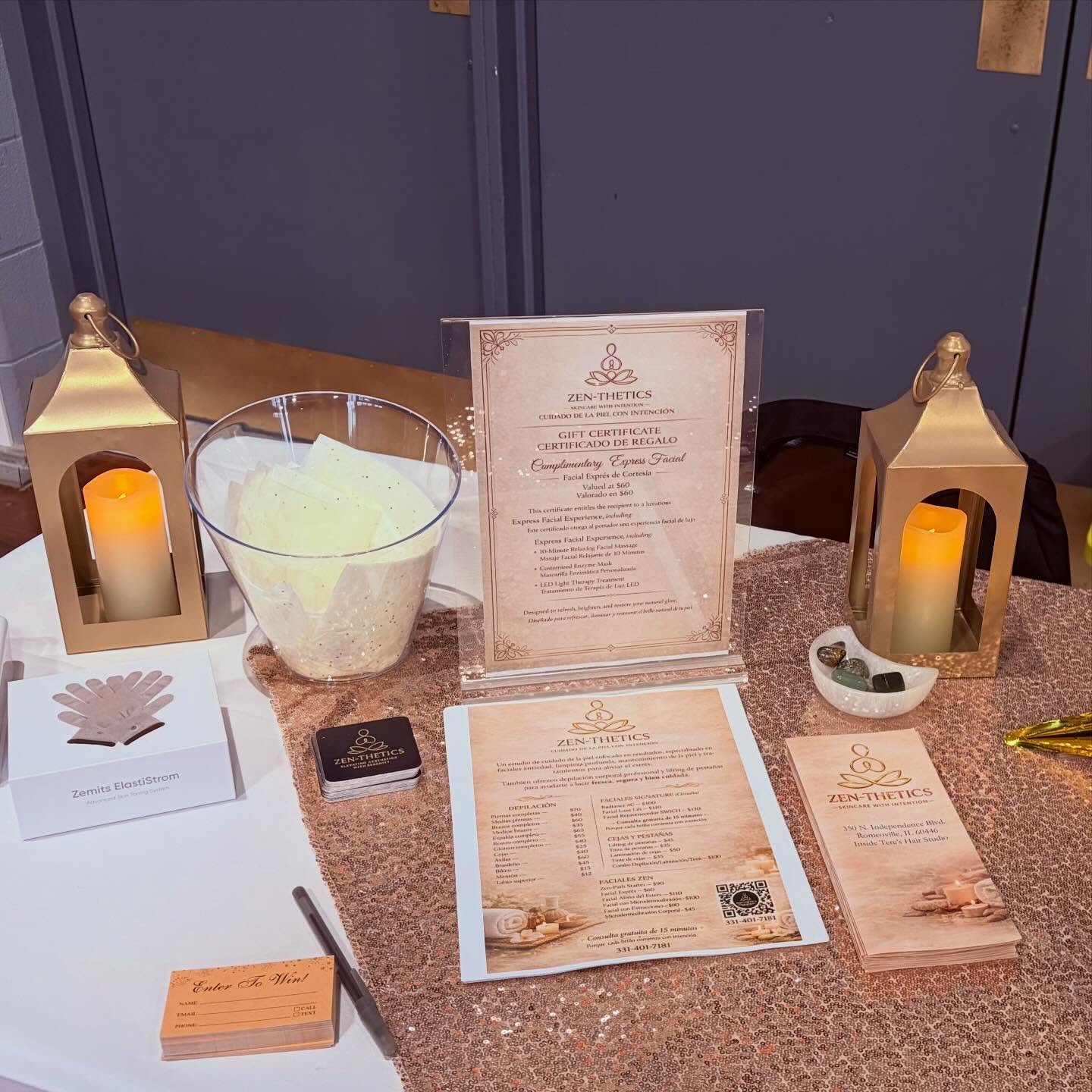 I had the amazing opportunity to be a part of the Women&rsquo;s Health Fair by the Spanish Community Center. I was able to talk to many women and offer Zen-Thetics&rsquo; services to embrace and enhance their beauty! 🌸

Gracias por la oportunidad de