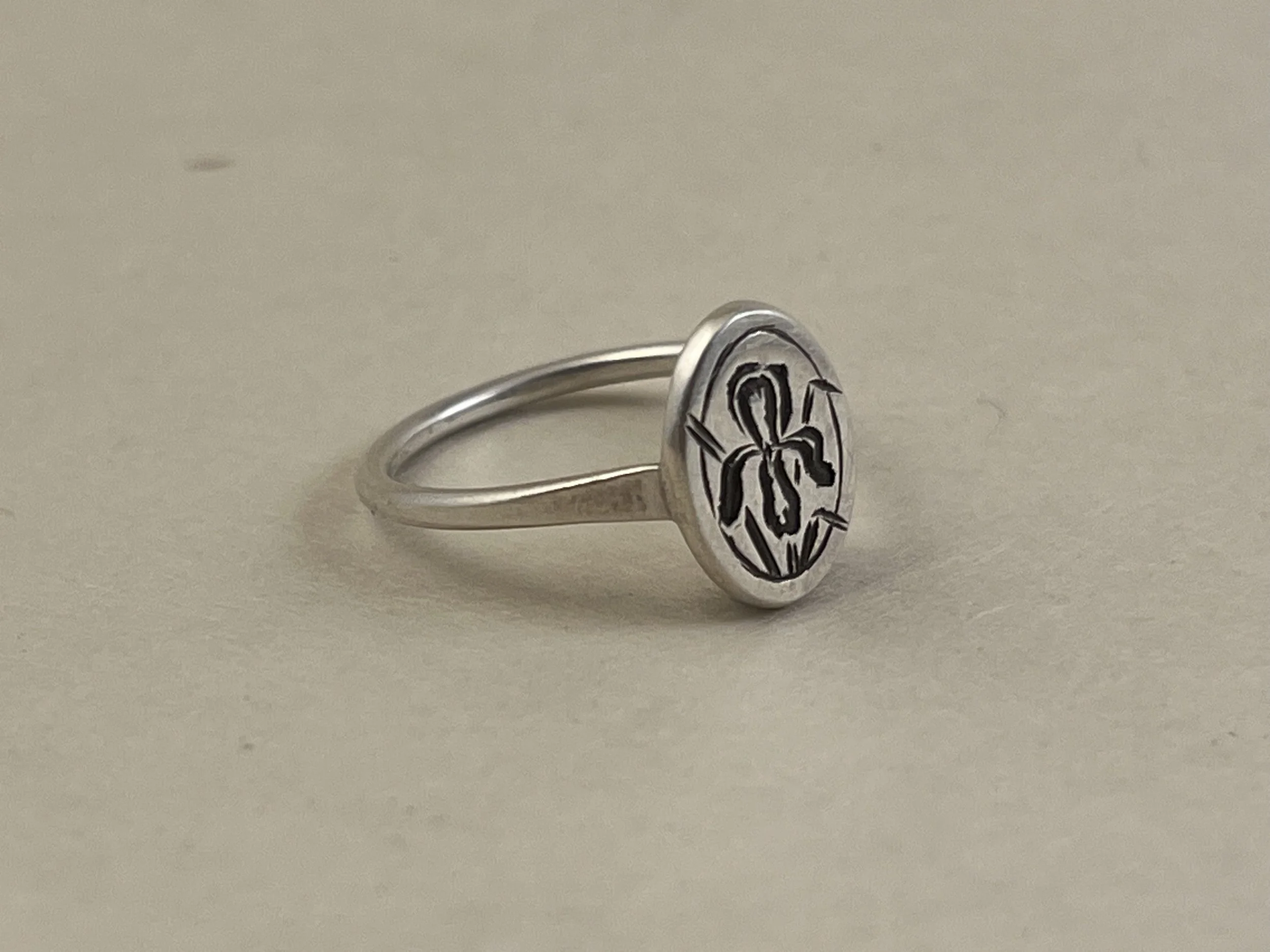 Iris Signet Ring
