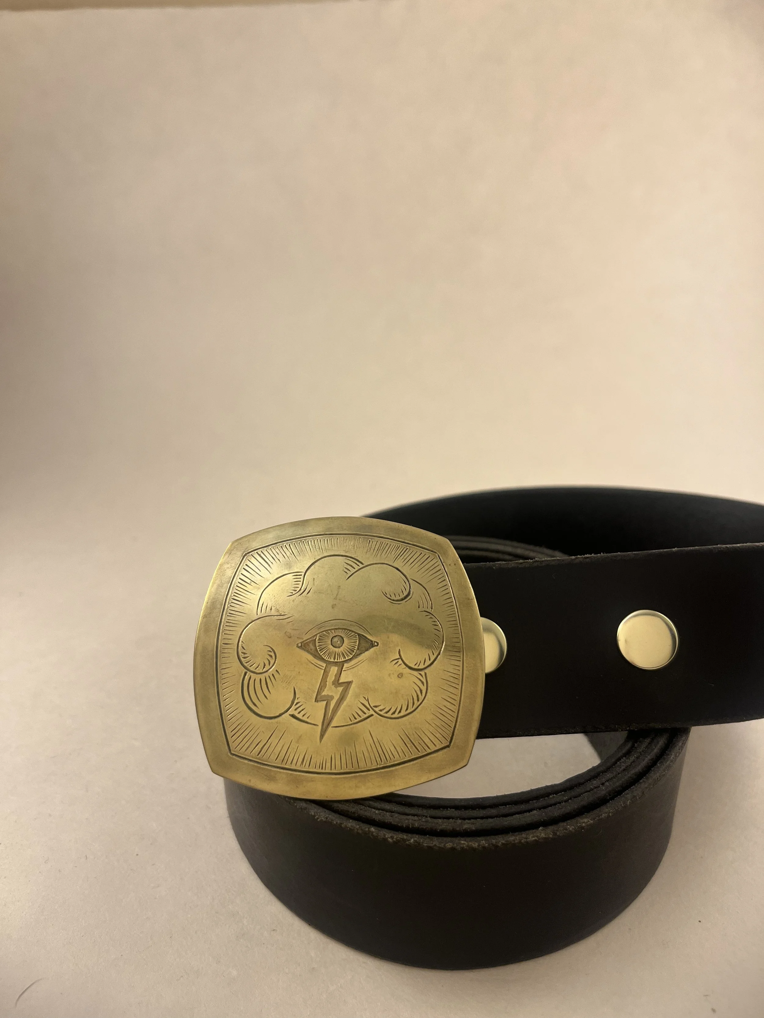 Thunder and Lightning Belt Buckle