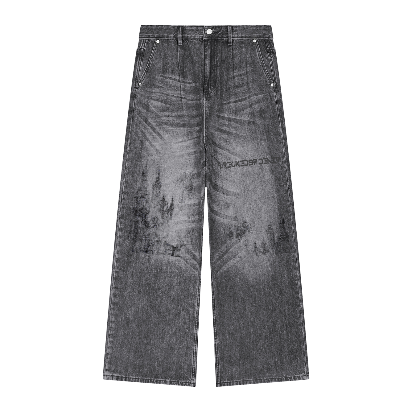 Men's Vintage Wash Denim Jeans