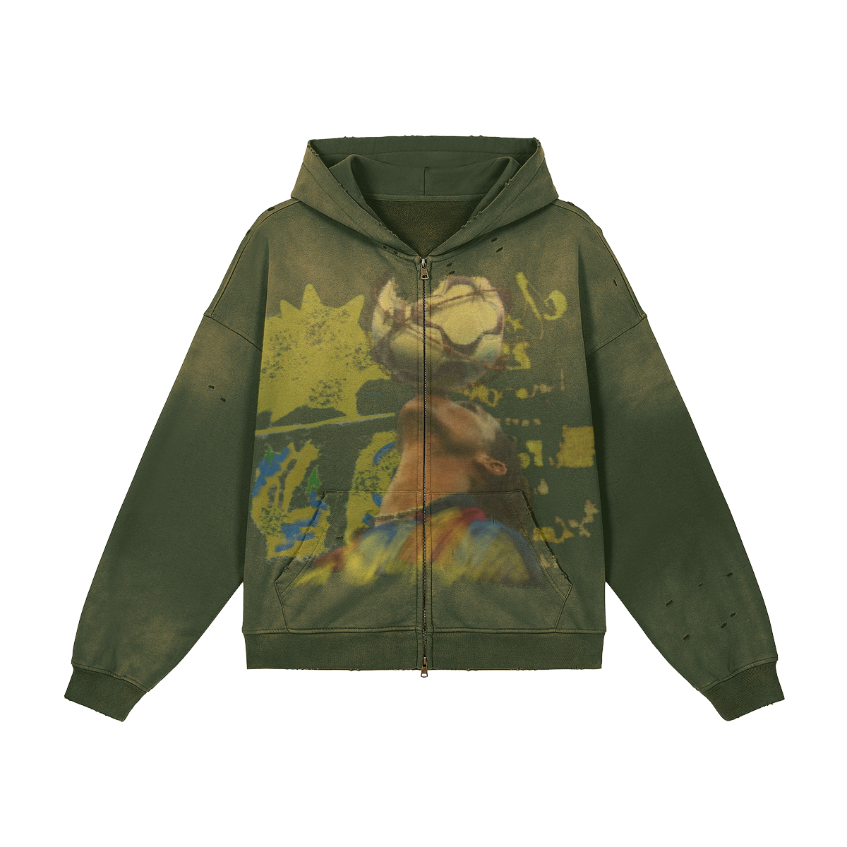 W97 Bola Sunfade Zip Hoodie
