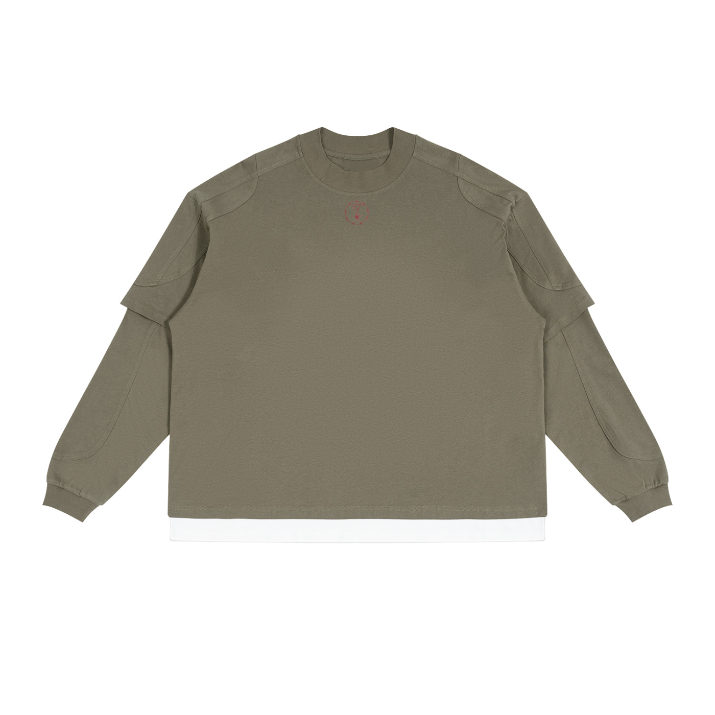 W97 Paneled Layer Color Block T-Shirt