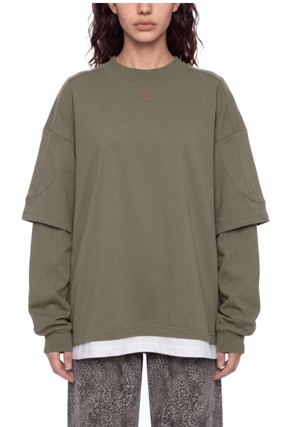 W97 Paneled Layer Color Block T-Shirt
