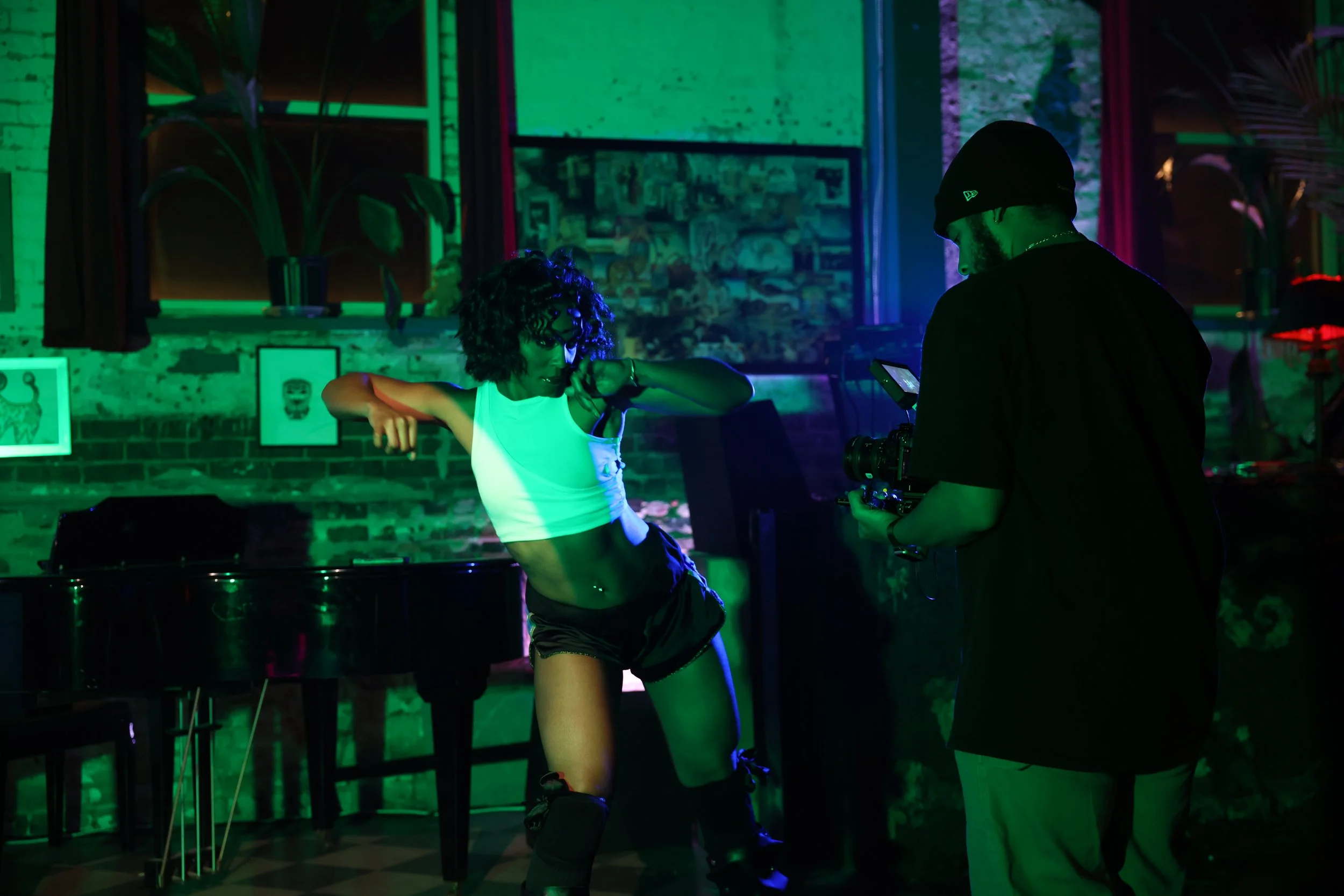 Behind the scenes