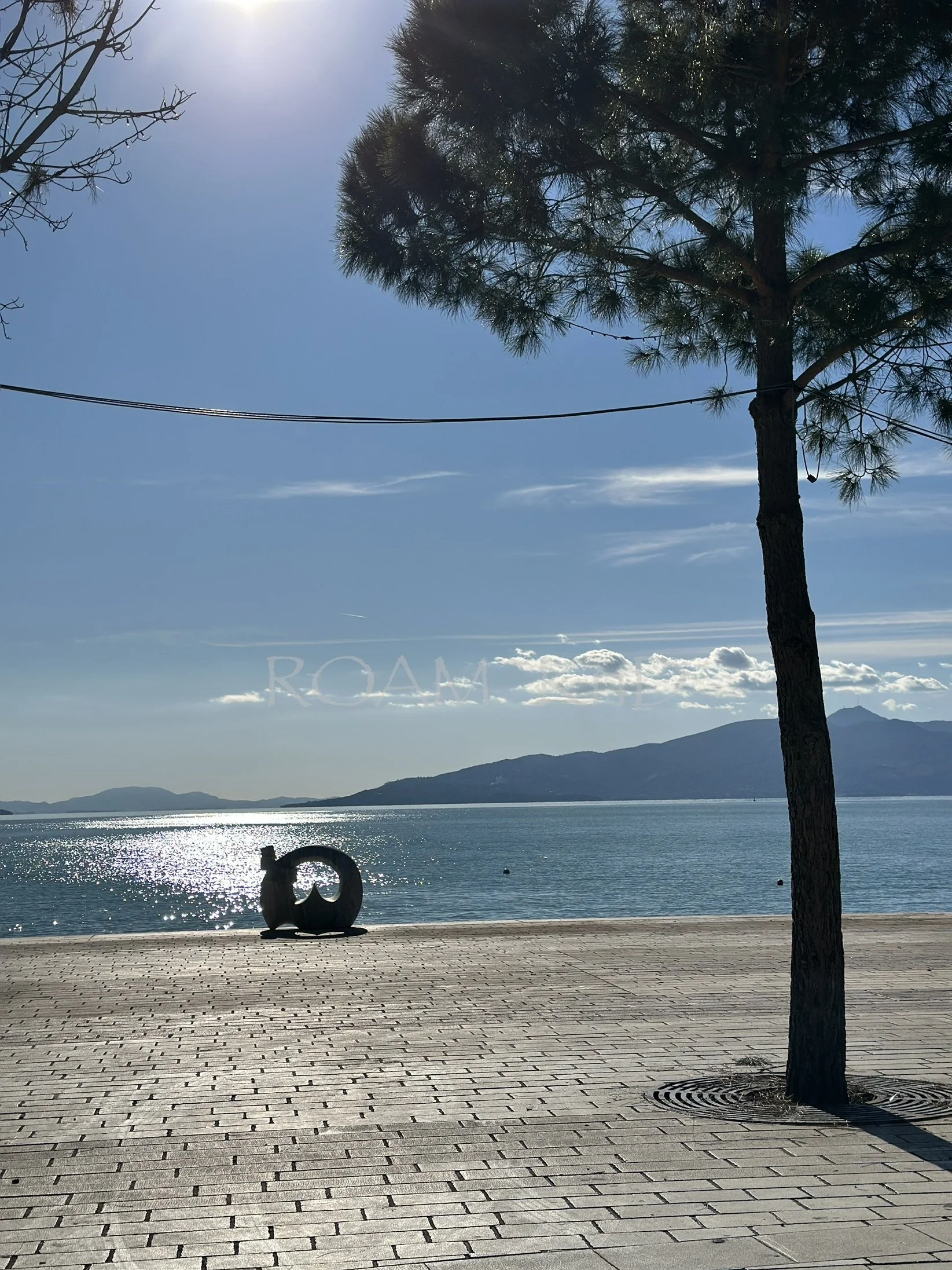 Looking at Corfu, Greece from Sarandë