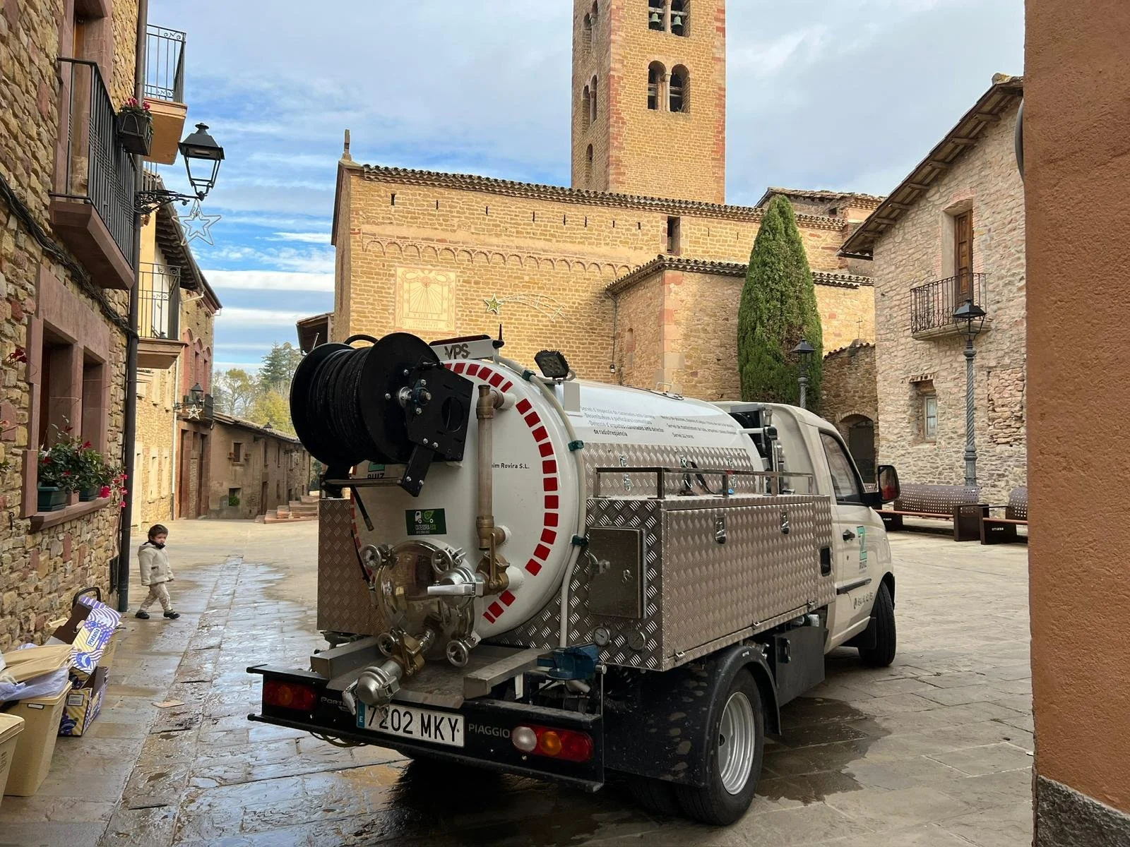 Neteja amb camió cuba