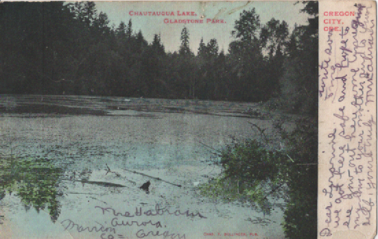 PC101  Chautaugua Lake, Gladstone Park  Postmarked July 26, 1906