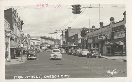 1940's Main Street, Oregon City (PC002)