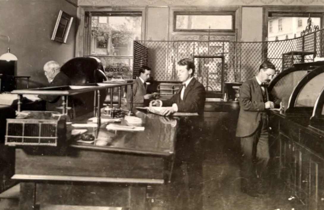 1896 - Interior Bank of Oregon City, located at 603 Main Street (#444)