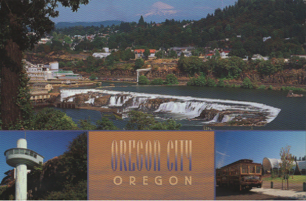 PC090  Includes views of Willamette Falls, the Oregon City Elevator, and End of the Oregon Trail Interpretive Center.