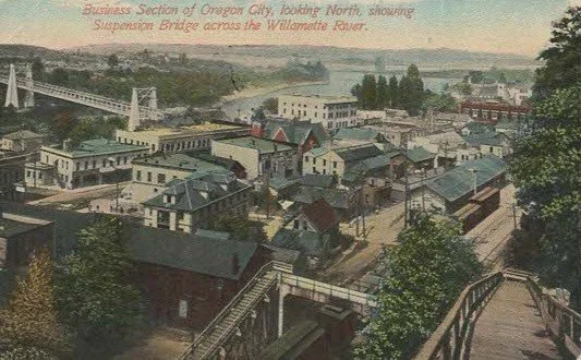 Postmarked 1911 - Downtown Oregon City (PC008)