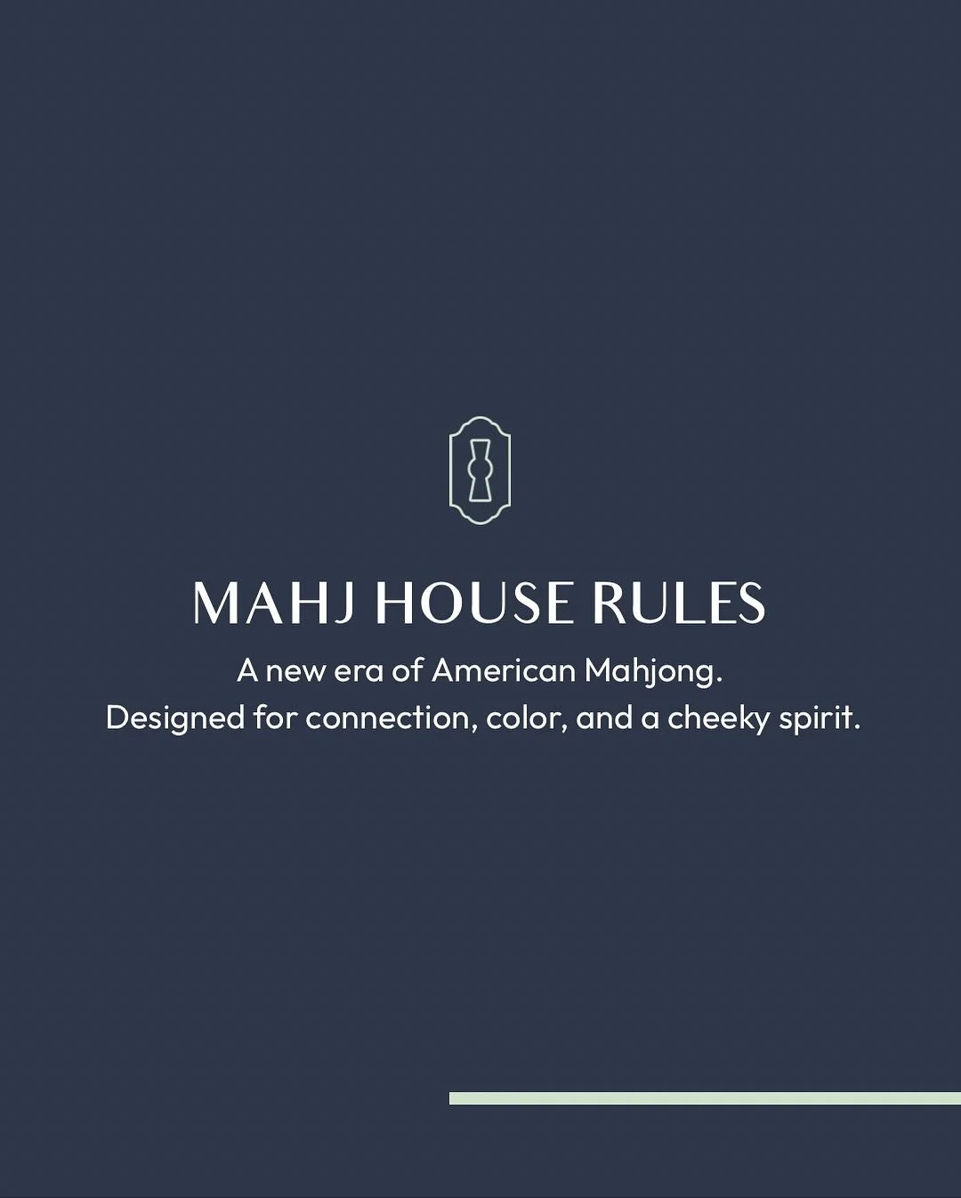 It started with our love for Mahjong &mdash; the laughter, the competition, the tradition. 

We wanted to give it a fresh look that feels as vibrant as the people who play it. 

🩷 

#MahjHouseRules #Mahjong #MahjongCommunity #MahjongLove #AmericanMa