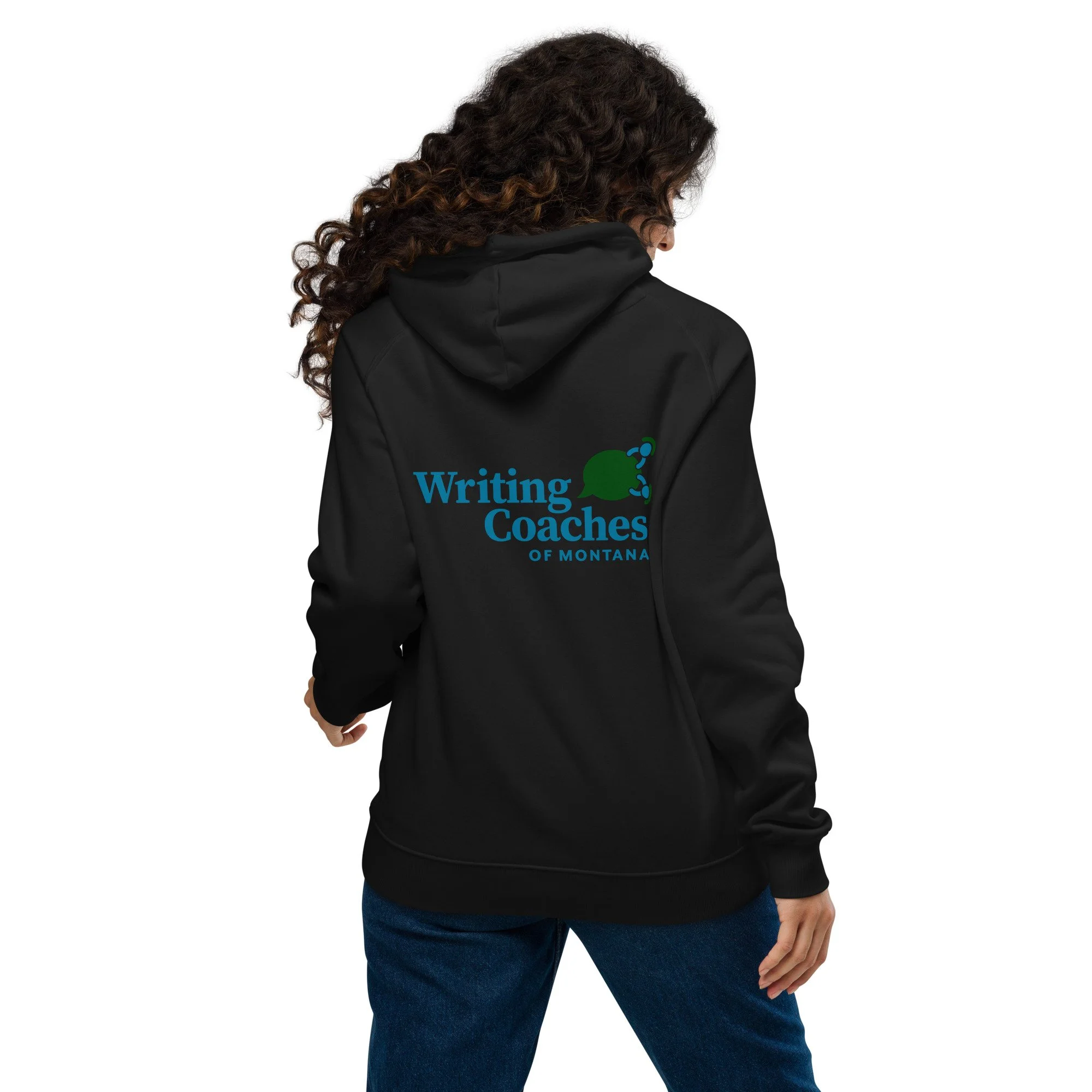 Unisex Hoodie with Logo on Back (available in black)
